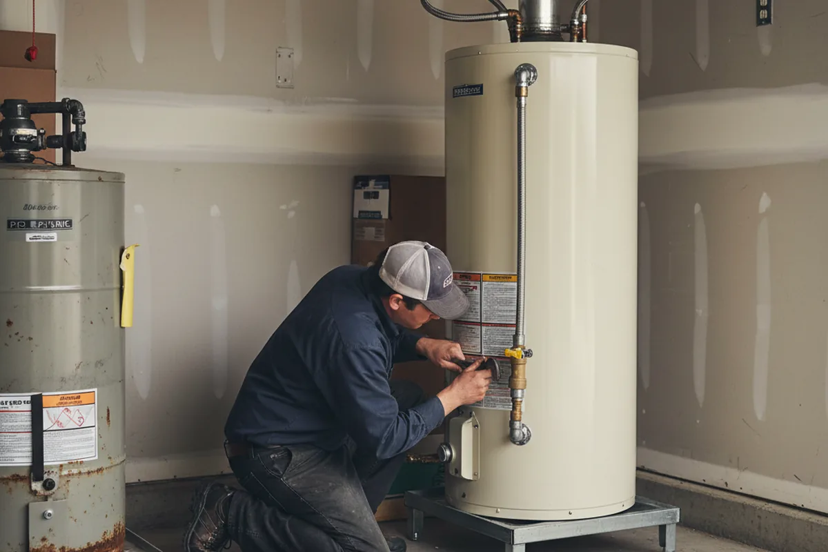 Water heater and shutoff valve replacement in Climax