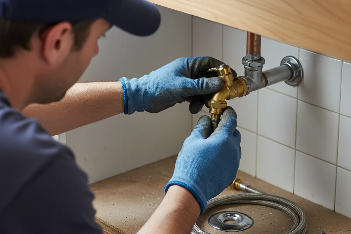 Shutoff valve and fitting work during Repiping in Climax